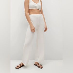 Mango Ribbed Soft Pants